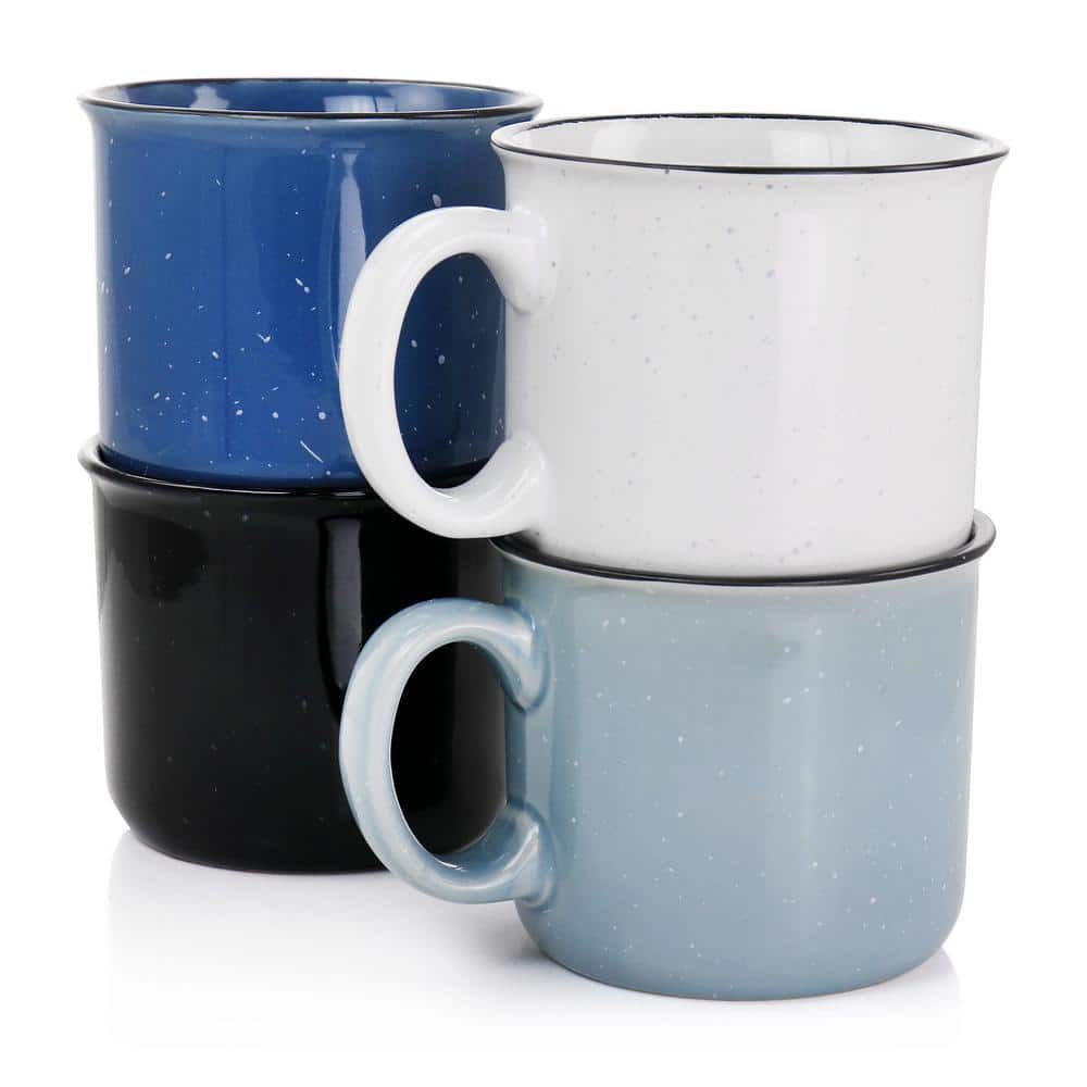 Mr. Colebrook Speckled Ceramic 18oz Mug Set in Assorted Colors