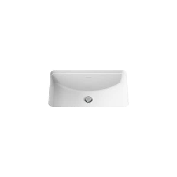 KOHLER Ladena 20-7/8 in. Undermount Bathroom Sink with Glazed