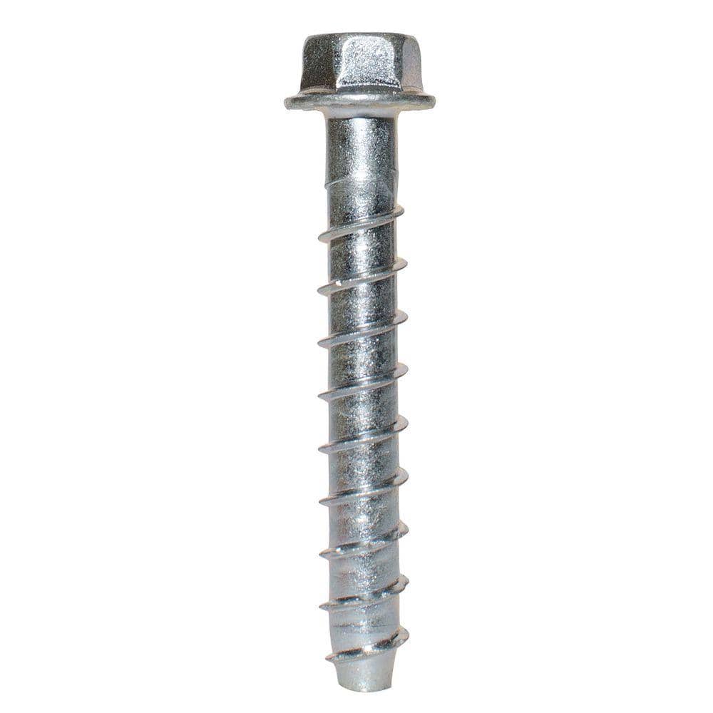 Simpson Strong-Tie Titen HD 3/8 in. x 3 in. Zinc-Plated Heavy-Duty Screw  Anchor (50-Pack) THD37300H - The Home Depot