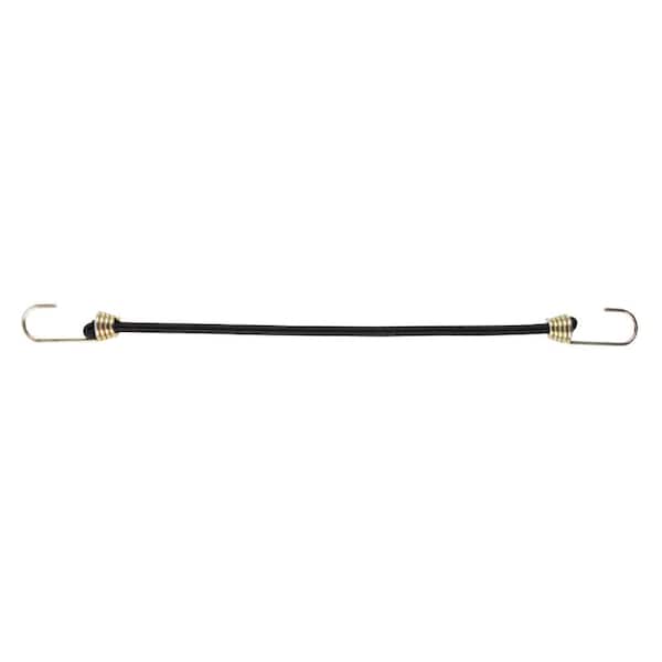 Keeper 18 in. Black Heavy Duty Bungee Cord with Dichromate Hooks