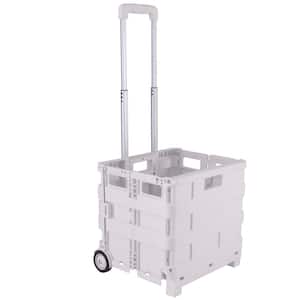 Tote and Go Collapsible Utility Cart in White