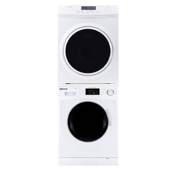 Deco White Laundry Center with 1.57 cu. ft. Washer and 3.5 cu. ft. Electric Standard Dryer