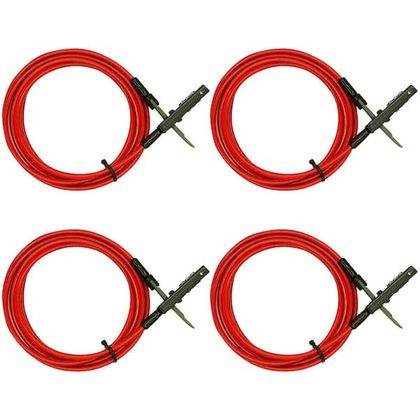 Otter-6, 10 ft. x 6mm Outdoor Tether Cable Combination Lock (4-Pack)