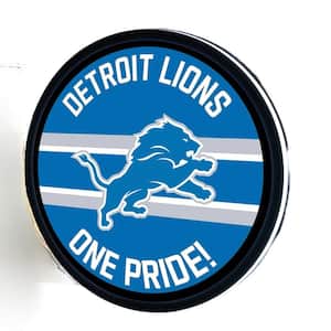 Detroit Lions 15 in. Round Plug-in LED Lighted Sign
