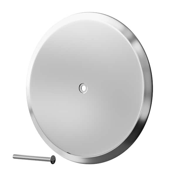 10 in. Stainless Steel Cleanout/Extension Cover Floor Mount with 4 in. Bolt