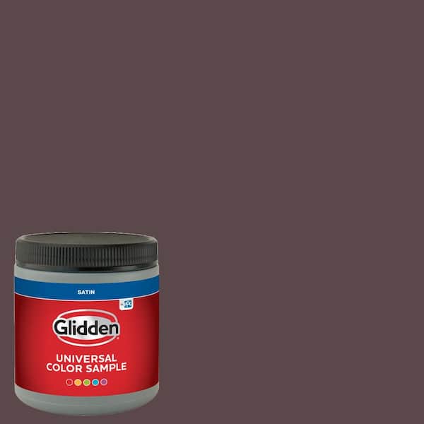 Glidden 8 oz. PPG10477 Carob Chip Satin Interior Paint Sample PPG1047
