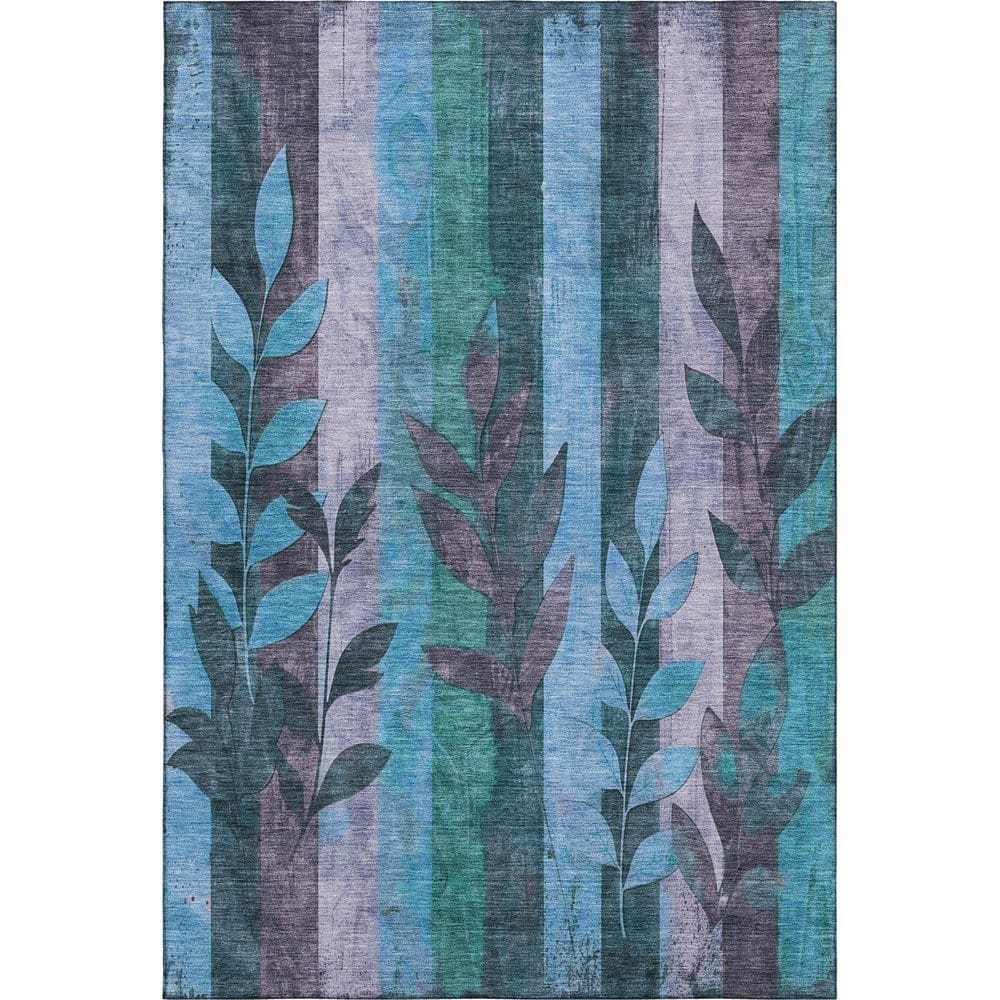Mayfield Premium Machine Washable Abstract AMF1871 Denim 10 ft. x 14 ft. Area Rug price history on PriceWatchPro
