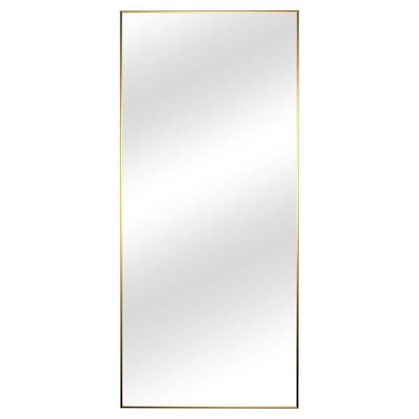 Golden 22 in W x 47 in. H Modern Rectangle Metal Framed Wall Vanity Mirror for Bathroom, Bedroom, Living Room Wall Decor