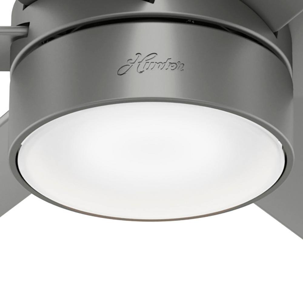 Solaria 72" Matte Silver Outdoor Ceiling Fan with LED Light and Remote