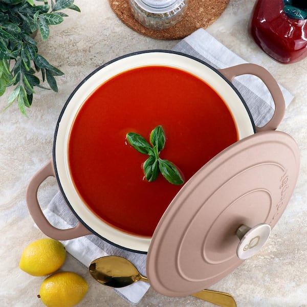 Crock-Pot Artisan 5 qt. Round Enameled Cast Iron Dutch Oven in