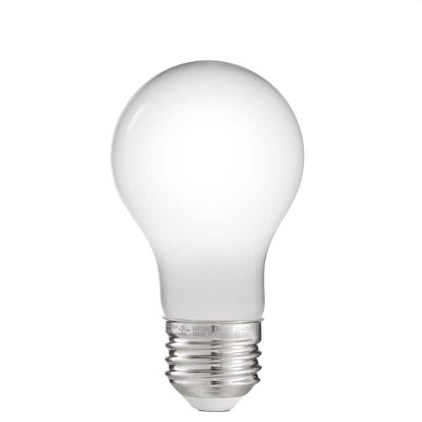 Cyclopen aansluiten passage EcoSmart 40-Watt Equivalent A19 Dimmable Edison LED Light Bulb True White  (4-Pack) A19F5DE26835Z - The Home Depot