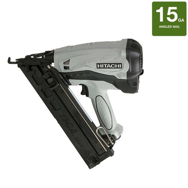 Hitachi 2-1/2 in. x 15-Gauge Gas Powered Angled Nailer