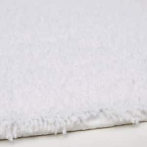 Pure Perfection White 20 in. x 60 in. Nylon Bath Rug