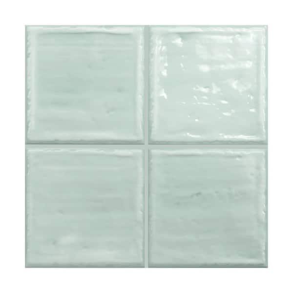 Giorbello Spanish NOA Ceramic 8 in. x 8 in. x 8mm Wall Tile Sample - Fern Sage