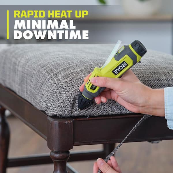 RYOBI - USB Lithium Glue Pen Kit with 2.0 Ah USB Lithium Battery, Charging Cable, and Mini Size Glue Sticks (24-Piece)