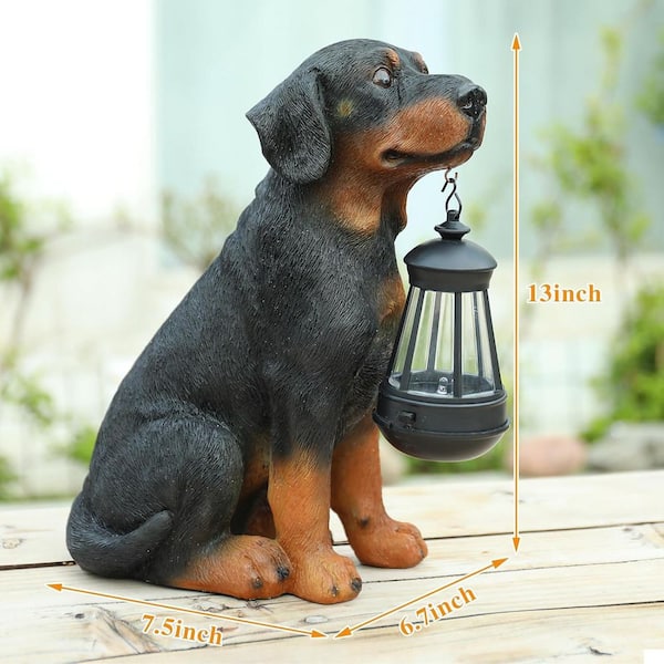Garden Dog Statues Outdoor Decor, 13