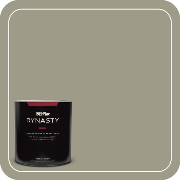 1 qt. #MQ6-26 Milk Thistle One-Coat Hide Matte Interior Stain-Blocking Paint and Primer