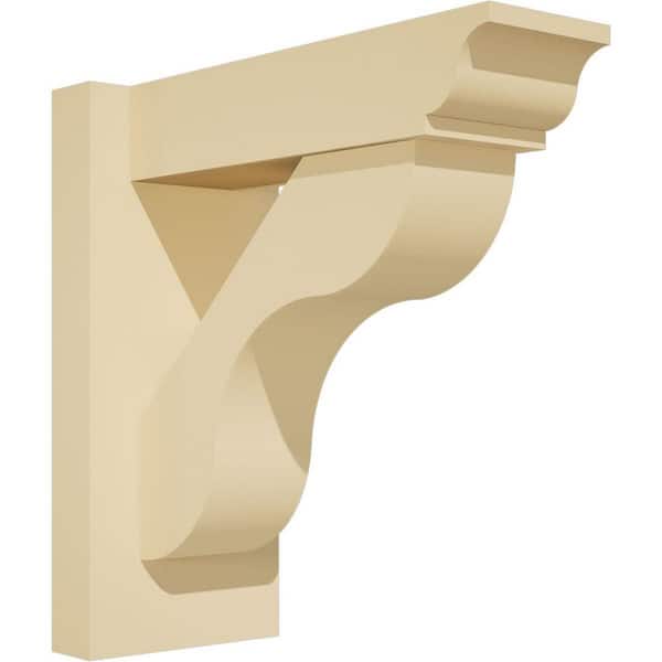 Ekena Millwork Carmel 5 in. W x 12 in. H x 12 in. D Signature Urethane Polyurethane Outlooker with Traditional Ends