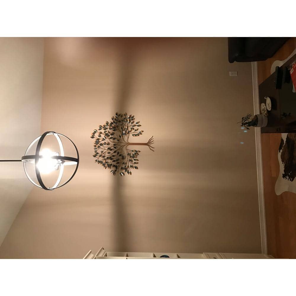 Handcrafted Multicolor Metal Tree of Life Wall Sculpture