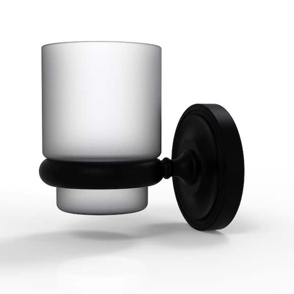 Allied Brass Prestige Regal Collection Wall Mounted Tumbler Holder in Matte Black