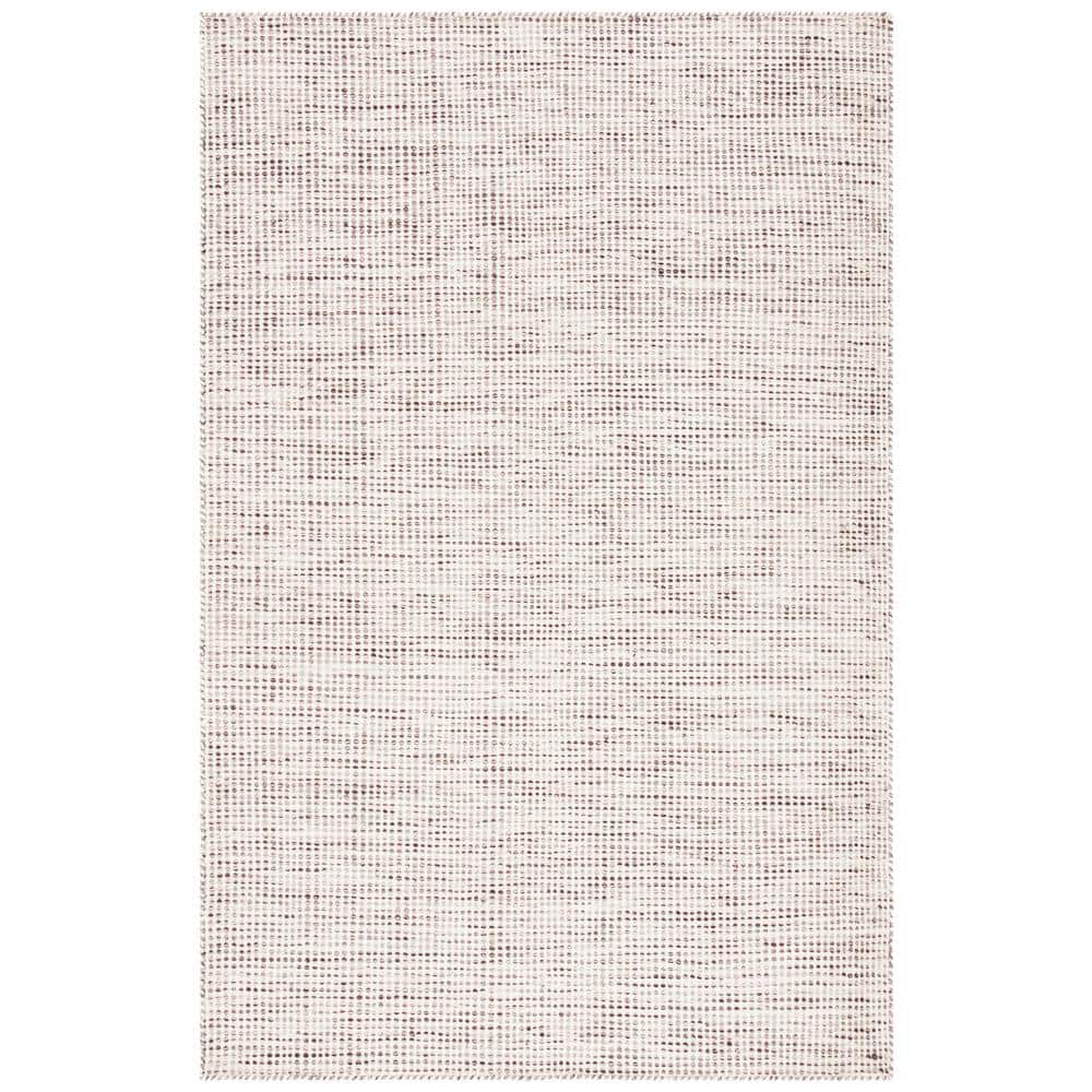 Ivory Hand Tufted Wool Rectangular Area Rug 6' x 9'