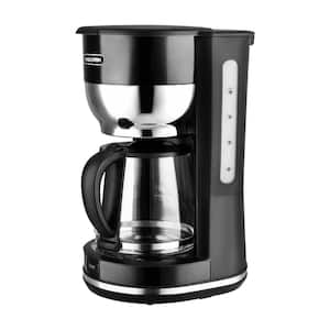 Retro 10-Cup Black Drip Coffee Maker