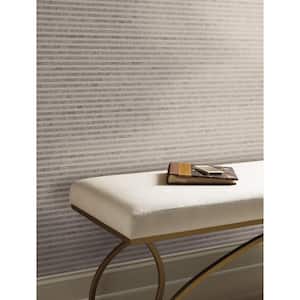 Putty and Brown Faux Capiz Vinyl Paper Unpasted Matte Wallpaper (21 in. x 33 ft.)