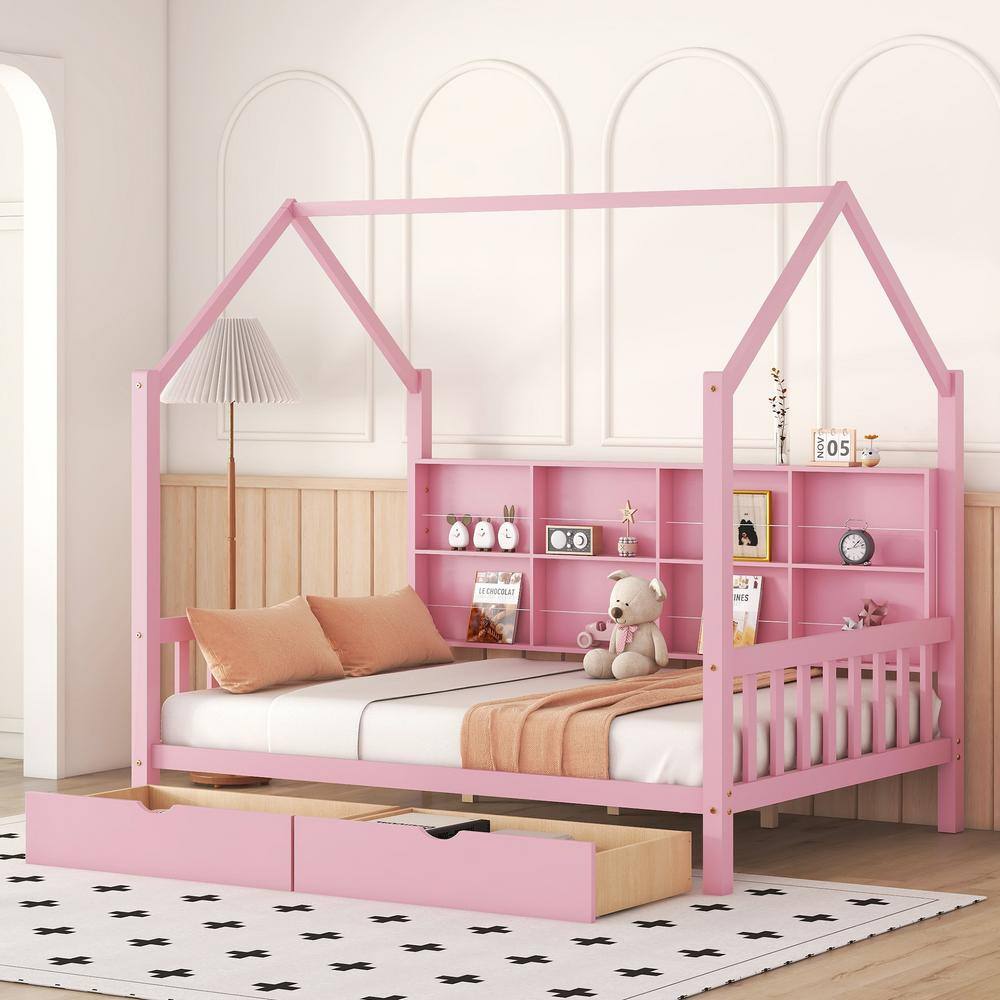 harper-bright-designs-pink-full-size-wooden-house-bed-with-2-drawers