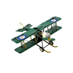 Small Metal Airplane in Green