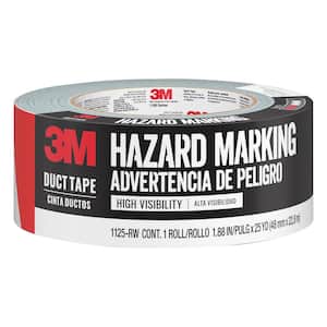 1.88 in. x 25 yds. Red/White Hazard Marking Duct Tape (Case of 12)