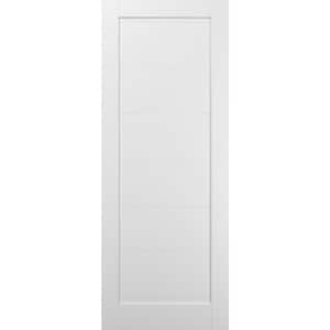 4115 18 in. x 80 in. 1 Panel No Bore Solid MDF Core White Finished Pine Wood Interior Door Slab