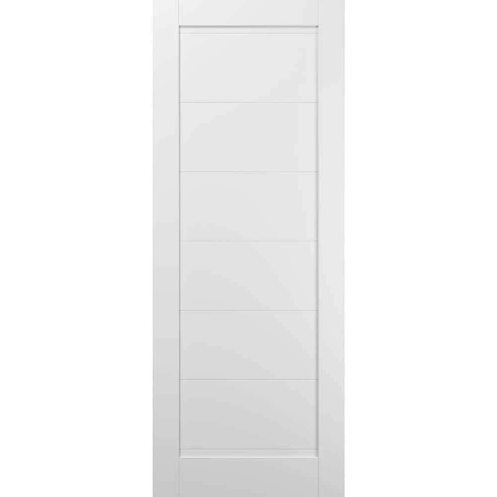 Sartodoors 4115 36 In. X 96 In. 1 Panel No Bore Solid MDF Core White ...