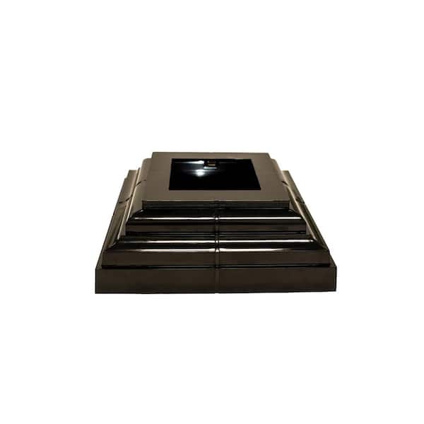NUVO IRON Adjustable Decorative Post Plate Cover from 2 in. To 3-1/2 in.