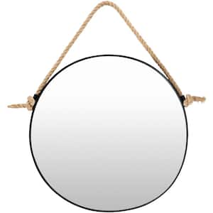 Leon 30 in. x 24 in. Black Framed Decorative Mirror