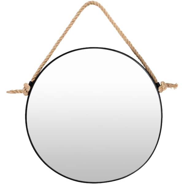 Livabliss Leon 30 in. x 24 in. Black Framed Decorative Mirror