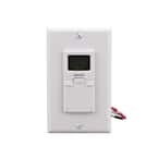 15-Amp 7-Day In-Wall Programmable Digital Timer Switch, White