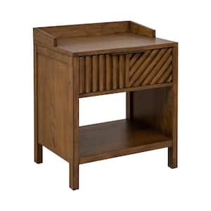 Sunset Cliff Brown 1 Drawer Nightstand