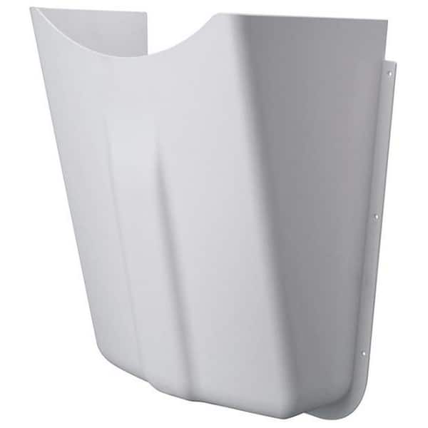 Vandal-Guard Lavatory Shield Sink Shroud in White