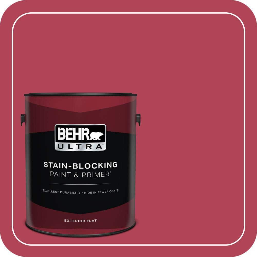 1 gal. #130B-7 Cherry Wine Flat Exterior Paint & Primer price history on PriceWatchPro