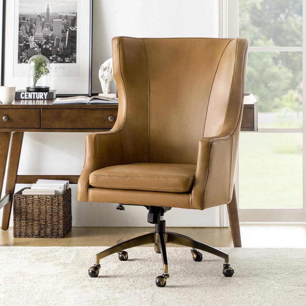 JAYDEN CREATION Fabio 25.5 in. W Genuine Leather Tilting