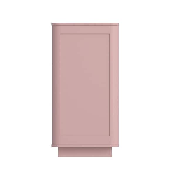 GDFSTUDIO Pink 6-Drawer 47.2 in. W Chest of Drawers with Handle Free ...