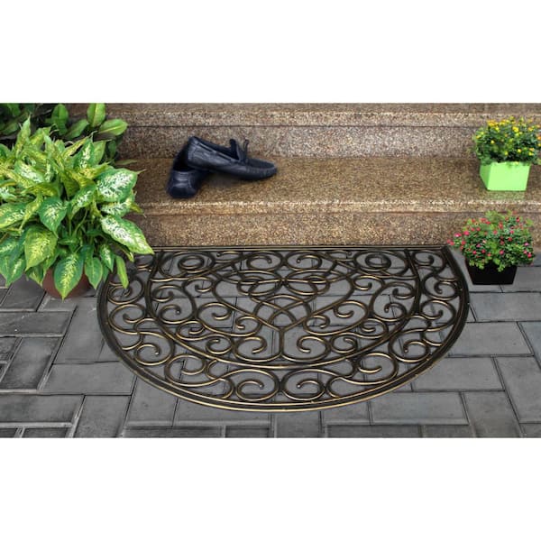 A1 Home Collections A1HC Door Barn Stars Black 24 in. x 36 in. Rubber Pin  Indoor Outdoor Entrance Door Mat Fun Designed Floor Mat A1HC200183 - The  Home Depot