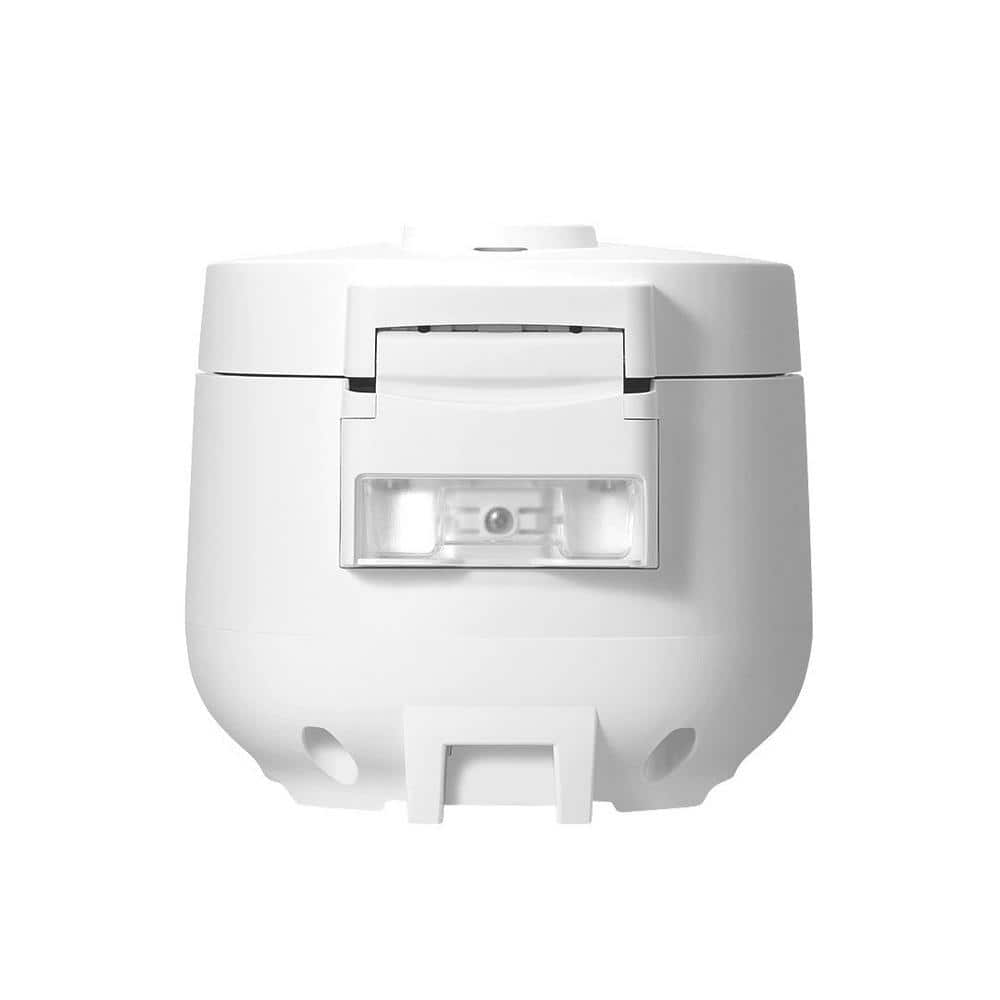 CUCKOO 6-Cup White Micom Rice Cooker with Nonstick Inner Pot