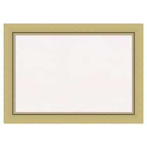 Landon Gold White Corkboard 42 in. x 30 in. Bulletin Board Memo Board