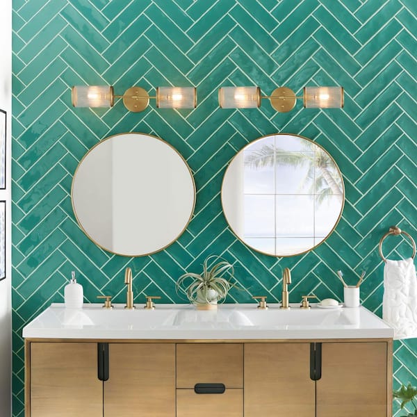 Lahara Wall Mount Round Closed Towel Ring Bath Hardware Accessory in Champagne Bronze