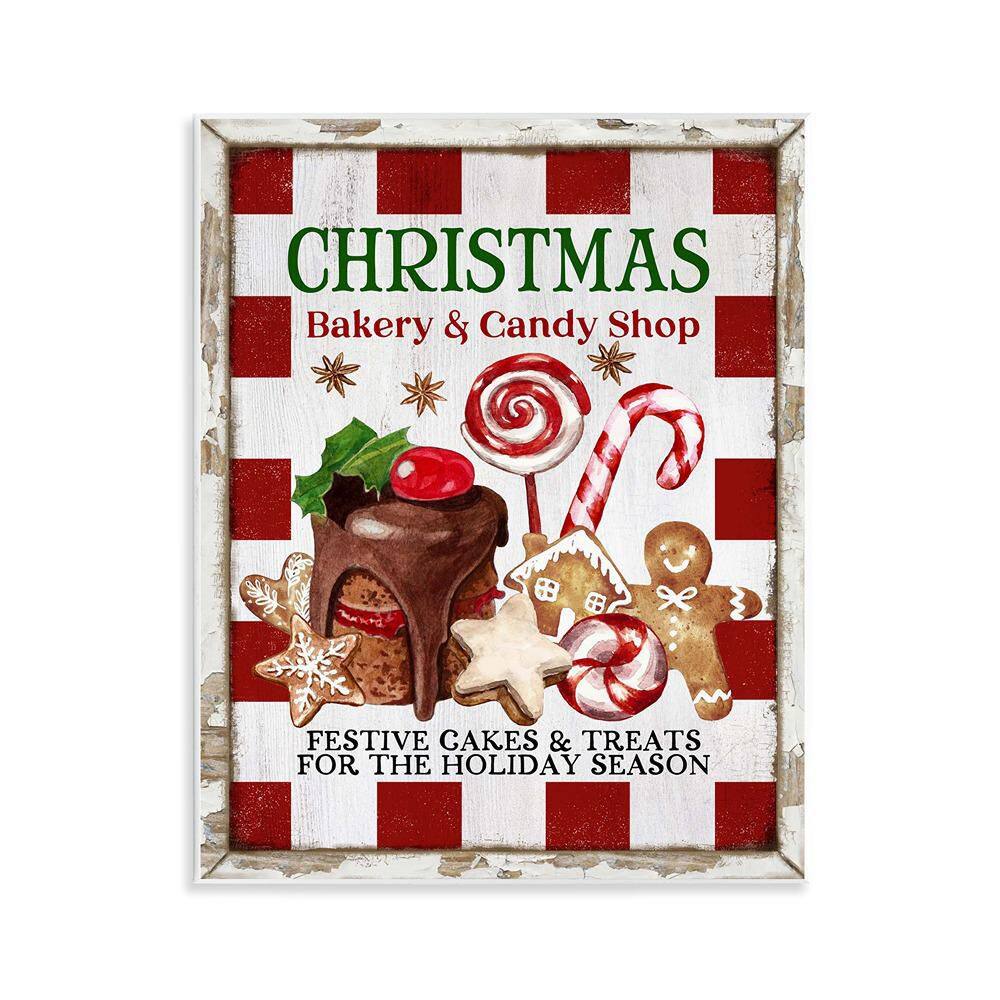 Christmas Bakery and Candy by Creatif Belle 1 Piece Unframed Graphic Typography Art Print 14 in. x 11 in. price history on PriceWatchPro