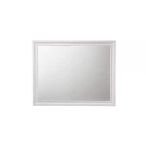 SignatureHome Finish White Material Wood Dresser Mirror Only - (Dresser Not Included) Dimensions: 2"W x 37"L x 47"H