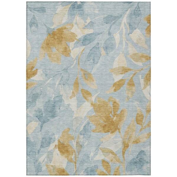 Chantille Machine Washable Indoor/Outdoor Abstract ACN2960 Sky 10 ft. x 14 ft. Area Rug