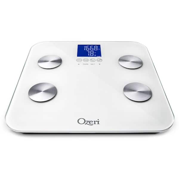 Ozeri Touch 440 lbs Total Body Bathroom Scale – Measures Weight, Fat, Muscle,  Bone & Hydration with