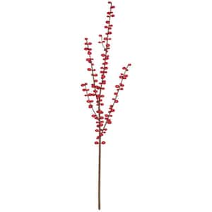 Artificial 28" Red Winterberry Spray